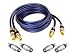 Belkin Hi-Performance Silver Series Audio Component Cable, RCA to RCA, 0.9m