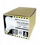 Feit Electric 65BR30/FL/MP-130 65-Watt BR30 Indoor Reflector Flood Light, White, 6-Pack