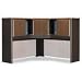 Bush WC25567 - Series A Corner Hutch, 47-1/4w x 47-1/4d x 36-1/2h, Sienna Walnut/Bronze