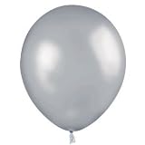 100 Count 11" Latex Balloons Silver 100 Count 11" Latex Balloons Silver