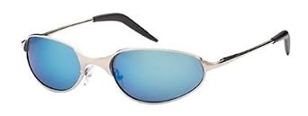 Click here to buy Mens Wired Sports Sunglasses - Golf Baseball etc - Light Silver 5201 by SharpShades.