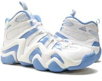 adidas Basketball Shoes-Adidas Mens Crazy 8 Running White/Columbia Blue/Metallic Silver Basketball shoe-Mens adidas Basketball Shoes-Mens Basketball Shoes