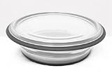 FoldTuk 6 Cup Round Collapsible Bakeware and Storage Container, Black