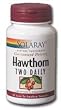 SOLARAY HAWTHORN EXTRACT TWO DAILY 300 MG CAPSULES