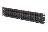 3.50 32 Port Panel RJ11 (6x4), Straight-Thru, Color: Black