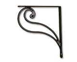 Shelf Brackets Black Iron 6 3/8 x 7