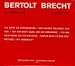 Bertolt Brecht. Werke. Eine Auswahl. 20 CDs