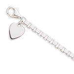 sterling silver box chain charm
