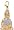 Buddha, 14K White Gold Diamond Charm