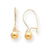Sardelli - 14kt Polished Gold Bead Dangle Earrings