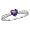 10kt. White Gold, Amethyst & Diamond Heart Ring (Size 5.0)