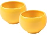 Livestrong by Chantal Jasmine Tea Cup, Set of Two, Glossy Golden Gloss Yellow