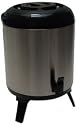 Axxentia 263258 Getr&auml;nkespender, mit Ablaufhahn, inklusive Abtropfschale, Mantel aus Edelstahl, f&uuml;r warme und kalte Getr&auml;nke, 7.50 Liter
