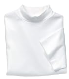 Port Authority - Short Sleeve Interlock Knit Mock Turtleneck White-L