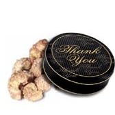 1 and 1 2 lb Bavarian Style Cinnamon Roasted Cashews Tin - Thank You by Catoctin Kettle Korn