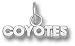 South Dakota Coyotes Solid Sterling Silver ''COYOTES'' Pendant