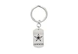 Stainless Steel Dallas Cowboys Logo Keychain - 34.75MM X 19.75MM