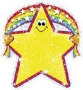 TREND ENTERPRISES T-10107 SPARKLE ACCENTS RAINBOW STAR-24/PK 5-1/2