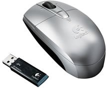 Logicool V-200SV V200 コードレスノートブックマウス シルバー