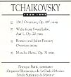Tchaikovshy: 1812 Overture / Marche Slave / Romeo & Juliet Overture / Swan Lake Waltz
