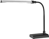 IMAGE OF Lite Source LS-22048BLK One Light Desk Lamp, Black Finish with Black Fabric Shade