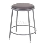 Big & Tall Vinyl Upholstered Shop Stool With Manual Height Adjustment