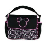 ディズニー Disney ミニーちゃん マザーズバッグ ブラック ピンク おむつ替えマット付き 並行輸入