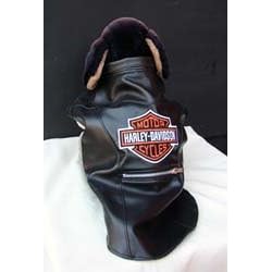 Harley-Davidson Leather Jacket (faux) for Dogs (Large)