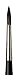 da Vinci Watercolor Series 5598 Casaneo Paint Brush, Round New Wave Synthetics, Size 6