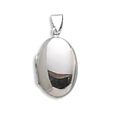 Sterling Silver Small Oval Polished Locket