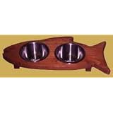 A Leg Up Cat Feeder-Honey Pine by A Leg Up