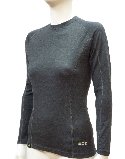 EDZ Merino Wool Base Layer Womens Crew Graphite (14)