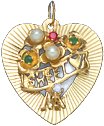 Sweet Heart, 14K Gold Charm