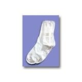 100%% Cotton Oversized Socks Lightweight M/L - Lightweight M/L fits shoe size (8-10) - White - 6 pairs