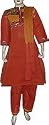 Indian Salwar Suit Printed Embroidered Cotton Womens Dress Size L (slk366)