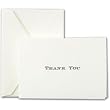 Engraved Chevalier Pearl White Thank You Notes