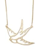 Gold Toned Bird Necklace