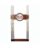 New Four Aces 2 piece Wood and Mirror Wall Cue Rack