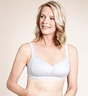 Post Surgery Floral Embroidered Padded Bra with Modal