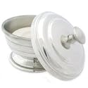 Cyril R Salter Pewter Pedestal Bowl and Hard Soap Refill