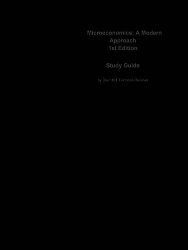 e-Study Guide for: Microeconomics: A Modern Approach by Andrew Schotter, ISBN 9780324315844