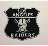 Los Angeles Raiders Iron on Embroidery Patch Size: 3" X 3"