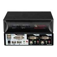 Switchview DVI 2-Port USB KVM Switch USB 2.0 Hub with Audio by Avocent