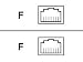 Modular In-line Couplers RJ45f/rj45f Straight Through