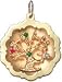 Tree of Life in Round Shadow Box, 14K Gold Charm