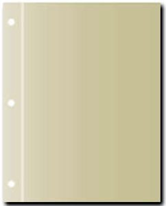CR Gibson QP13-SP Large Recipe Binder Sheet Protector Refill