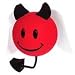 Happy Devil Antenna Ball Pencil Topper