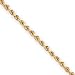 10k 2.75mm Handmade Diamond-cut Rope Chain Anklet - 9 Inch
