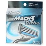 IMAGE OF Gillette Mach3 Turbo Cartridges with Aloe & Vitamin E , 8 cartridges