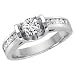 14kt. White Gold, 1 ct. tw. Diamond Unity Ring